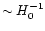 $\sim H_{0}^{-1}$