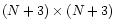 $(N + 3) \times (N + 3)$