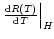 $\left.\frac{{\rm d}R(T)}{{\rm d}T}\right\vert _H$