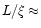 $L/\xi \approx $